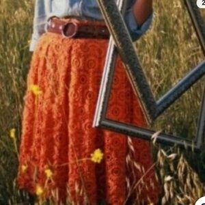 NWT Anthropologie Anthropologie Moulinette Soeurs Crochet Skirt